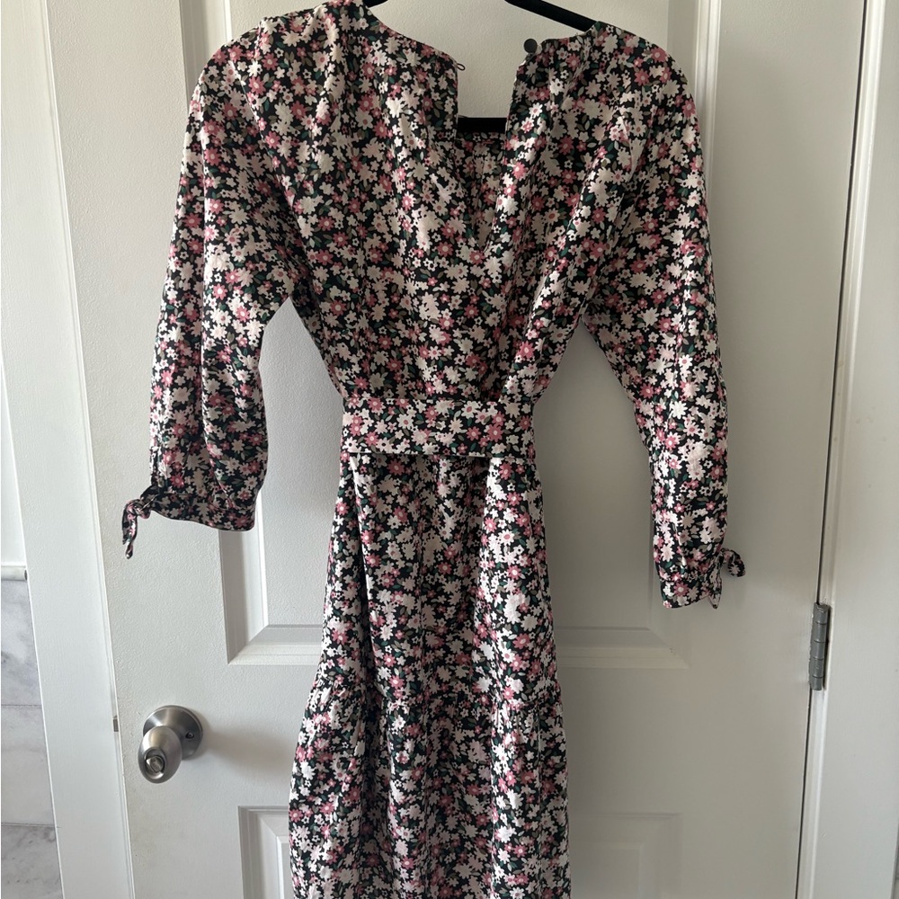 Kate Spade Pink and Black Floral Dress